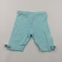 Pale Blue Lightweight Jersey Shorts - Girls 6-9 Months