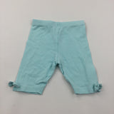 Pale Blue Lightweight Jersey Shorts - Girls 6-9 Months