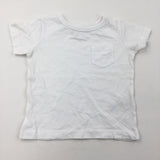 White Pocket T-Shirt - Boys 6-9 Months
