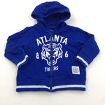 'Atlanta Tigers' Blue Zip Up Hoodie Sweatshirt - Boys 9-12 Months