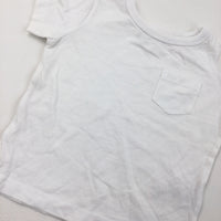 White Pocket T-Shirt - Boys 6-9 Months