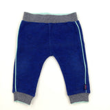 Blue Woven Joggers - Boys 9-12 Months