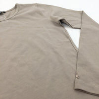 Light Brown Long Sleeve Top - Girls 10 Years