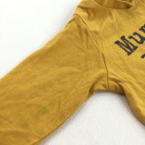 'Mummy's Little Man' Mustard Yellow Long Sleeve Top - Boys 0-3 Months