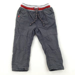 Grey Lined Pull On Trousers - Boys 9-12 Months