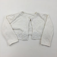 White Cardigan - Girls 6-9 Months