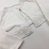 White Cardigan - Girls 6-9 Months