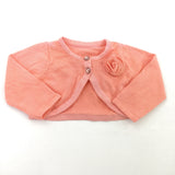 Peach Knitted Cardigan - Girls 3-6 Months