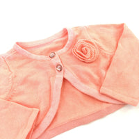 Peach Knitted Cardigan - Girls 3-6 Months