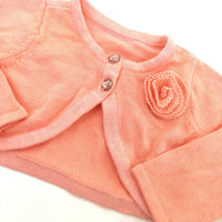 Peach Knitted Cardigan - Girls 3-6 Months