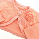 Peach Knitted Cardigan - Girls 3-6 Months