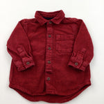 Red Long Sleeved Shirt - Boys 9-12 Months
