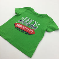 'They Are On The Naughty List' Green Christmas T-Shirt - Boys/Girls 18-24 Months