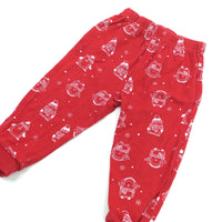 Penguins & Snowflakes Red Pyjama Bottoms - Girls 9-12 - Christmas