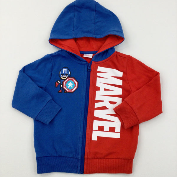 Captain america zip on sale hoodie