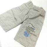 'The Tough Stuff Safari Adventure' Beige Lightweight Cotton Cargo Trousers - Boys Newborn