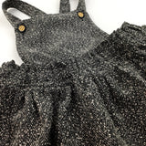 Patterned Black & White Dungraee Dress - Girls 9-12 Months