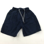 Navy Cotton Shorts - Boys 12-18 Months