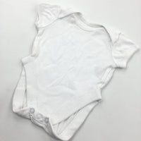 White Short Sleeve Bodysuit - Boys/Girls Early Baby
