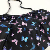 Butterflies Black, Blue & Pink Two Piece Bikini - Girls 11-12 Years