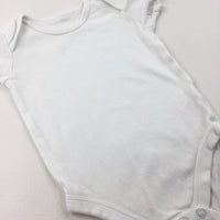 White Short Sleeve Bodysuit - Girls/Boys 9-12 Months
