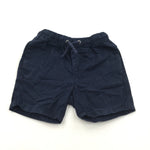 Navy Lightweight Cotton Shorts - Boys 12-18 Months