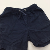 Navy Lightweight Cotton Shorts - Boys 12-18 Months