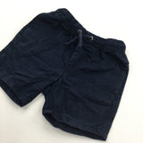 Navy Lightweight Cotton Shorts - Boys 12-18 Months