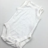 White Sleeveless Bodysuit - Boys/Girls Newborn