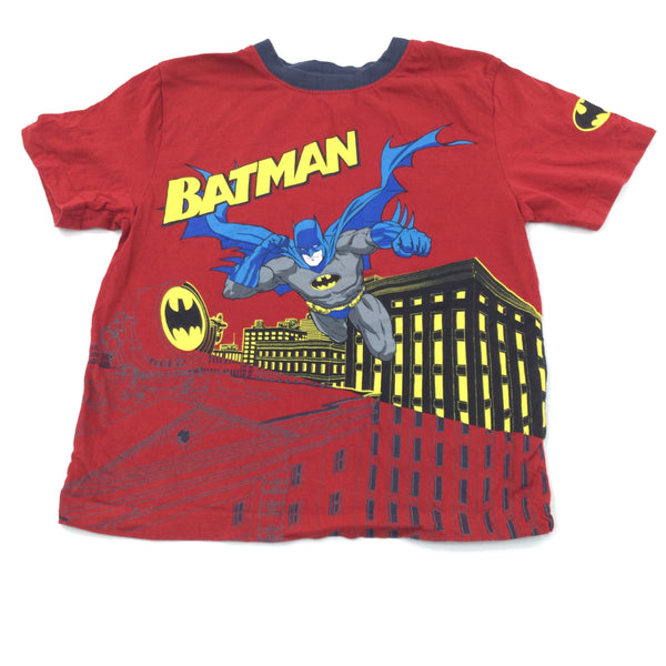 Batman Red T-Shirt - Boys 6-7 Years