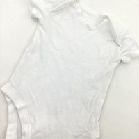 White Short Sleeve Bodysuit - Boys/Girls 9-12 Months