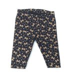 Minnie Mouse Gold & Black Leggings - Girls 0-3 Months