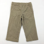 Cream Elastic Waist Trousers - Boys 12-18 Months