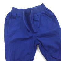 Blue Cotton Trousers - Boys Newborn