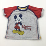 'Original Mickey' Mickey Mouse Red & Grey T-Shirt - Boys 6-9 Months