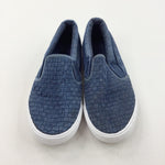 Blue Canvas Shoes - Boys - Shoe Size 2