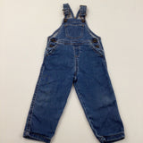 Mid Blue Denim Dungarees - Boys 12-18 Months