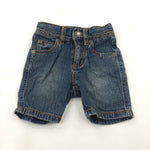 Dark Blue Denim Jeans - Boys 0-3 Months