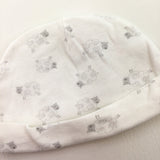 Sheep White & Grey Hat - Girls/Boys 9-12 Months