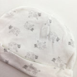 Sheep White & Grey Hat - Girls/Boys 9-12 Months