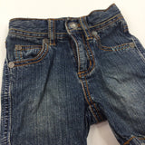 Dark Blue Denim Jeans - Boys 0-3 Months