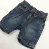 Dark Blue Denim Jeans - Boys 0-3 Months