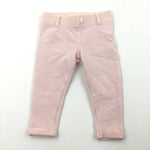 Pale Pink Jeggings - Girls 6-9 Months