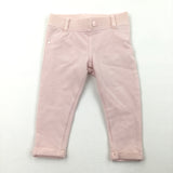 Pale Pink Jeggings - Girls 6-9 Months