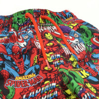 Marvel Superheroes Colourful Swimming Shorts - Boys 2-3 Years
