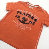 'Players 1963' Orange T-Shirt - Boys 5-6 Years