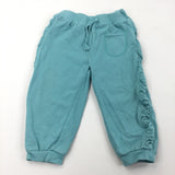 Frill Sides Blue Joggers - Girls 12-18 Months