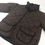 Brown Quilted Fleece Lined Jacket - Boys 4-6 Months