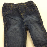 Dark Blue Lightweight Denim Jeans - Boys 0-3 Months