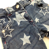 Stars Denim Jeans With Adjustable Waistband - Girls 12-18 Months